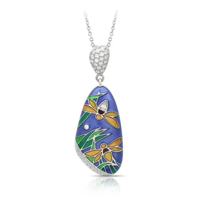 Belle Étoile Fireflies Pendant, Blue Multi