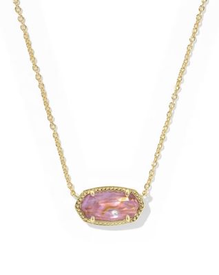 Kendra Scott Elisa Necklace, Gold/Light Mauve Illusion