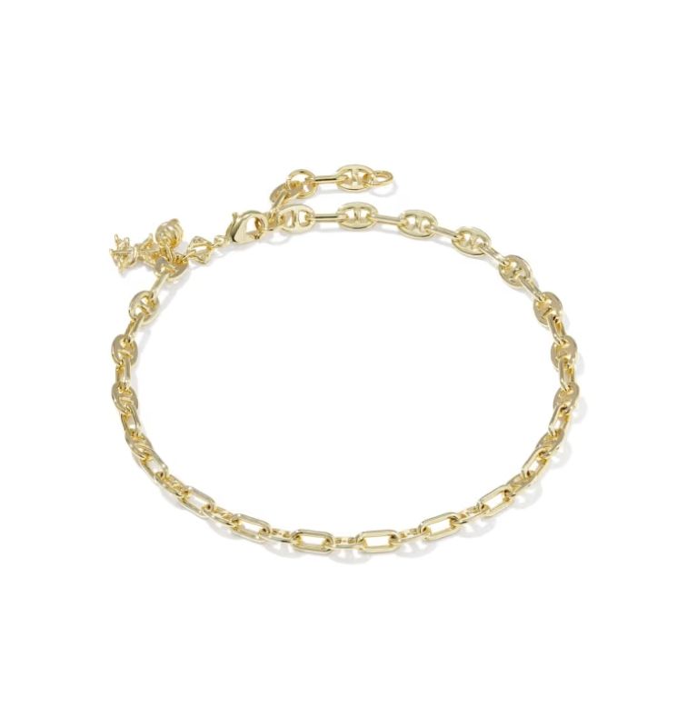 Kendra Scott Parker Knot Anklet, Gold