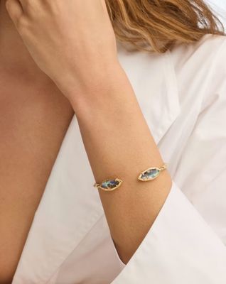 Kendra Scott Ophelia Cuff Bracelet, Gold/Abalone Shell