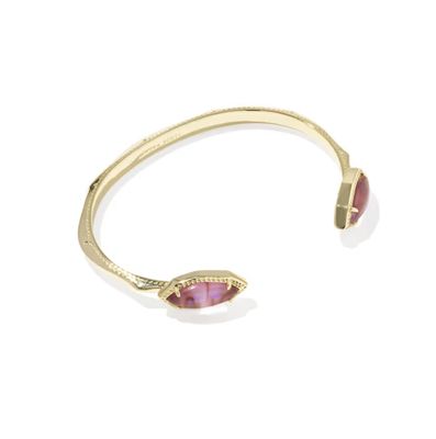 Kendra Scott Ophelia Cuff Bracelet, Gold/Light Mauve Illusion