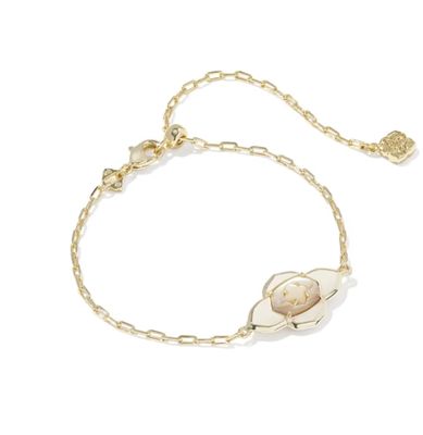 Kendra Scott Abbie Medallion Bracelet, Gold/Neutral Mix