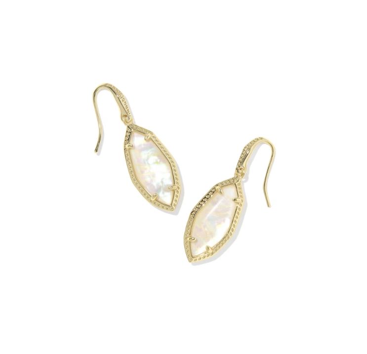 Kendra Scott Ophelia Small Drop Earrings, Gold/Iridescent Abalone
