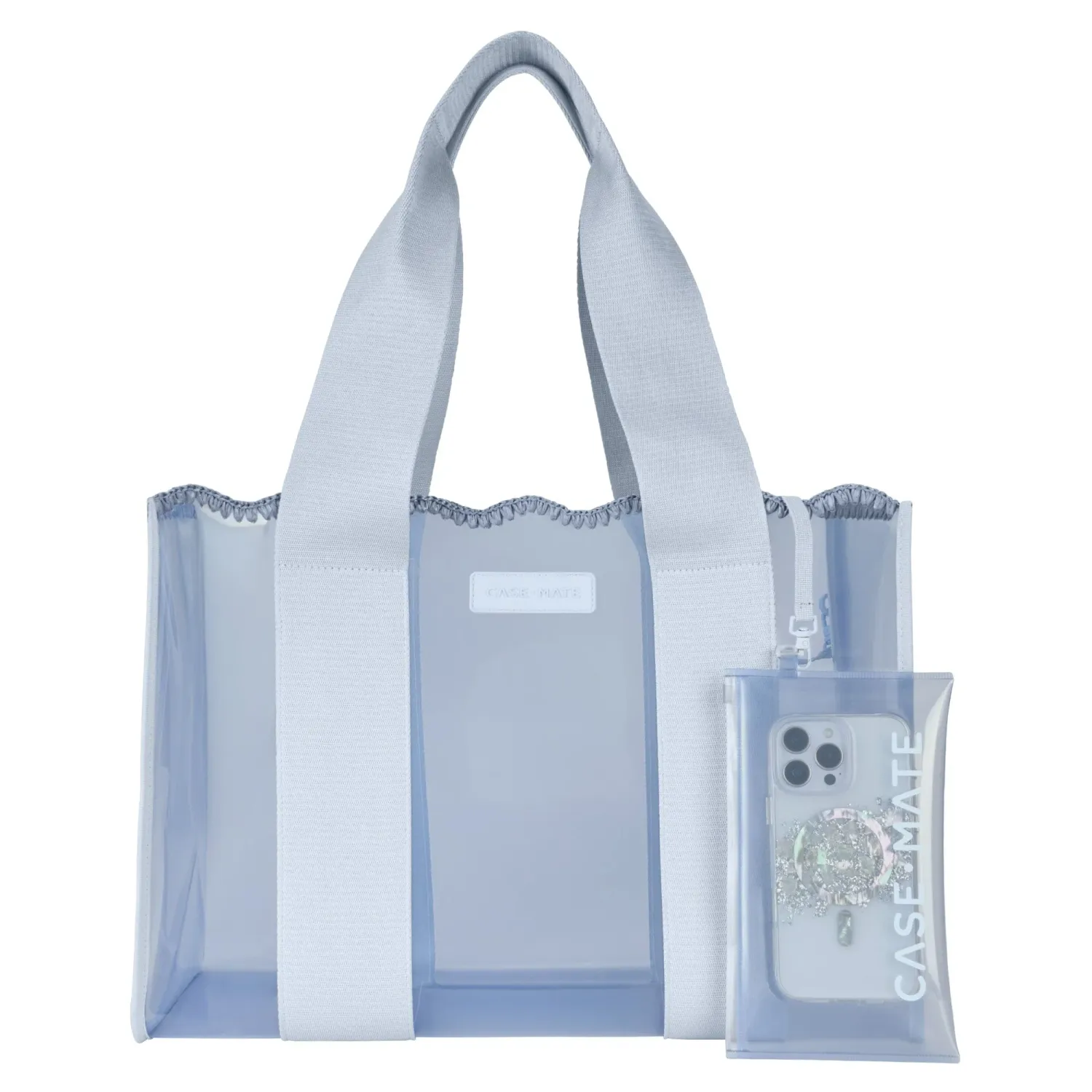 Case-Mate Jelly Tote, Carolina Blue Crochet Wave