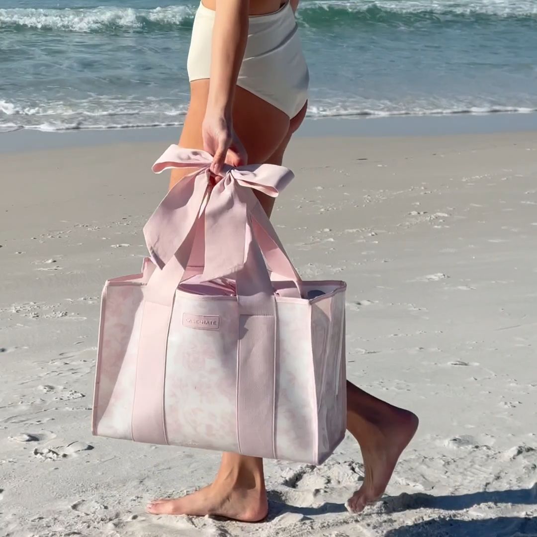 Case-Mate Jelly Tote, Ballet Pink Afternoon Rose Bow
