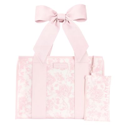 Case-Mate Jelly Tote, Ballet Pink Afternoon Rose Bow