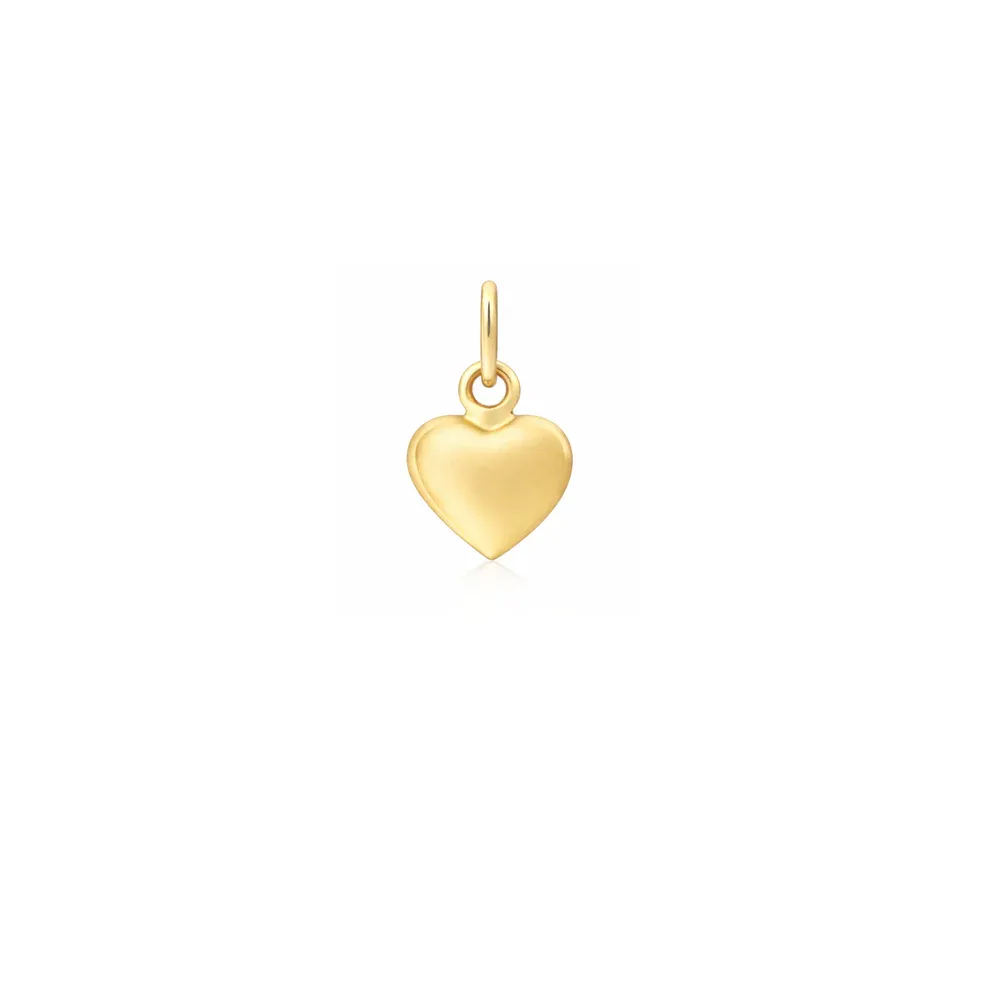LOLA Puffy Heart Pendant, Gold