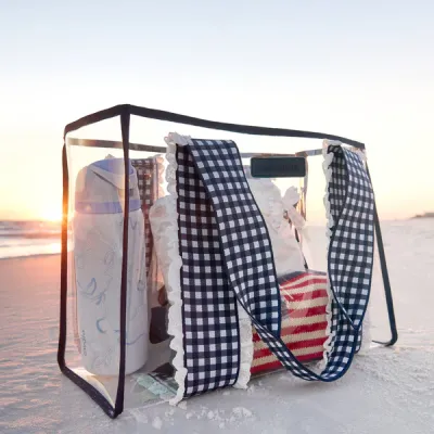 Case-Mate Jelly Tote, Navy Gingham