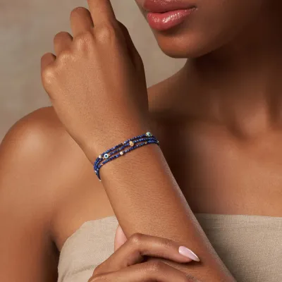 Karma and Luck Lapis Lazuli Wrap Bracelet
