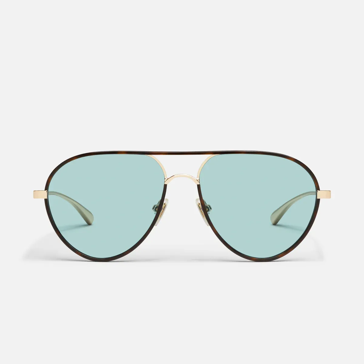 QUAY Say Less (Amber Tort/Aqua)