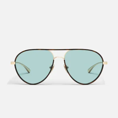QUAY Say Less (Amber Tort/Aqua)