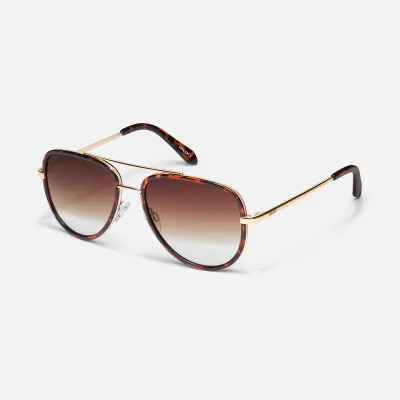 QUAY All In Medium (Tortoise/Brown Fade)