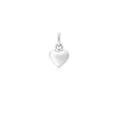 LOLA Small Puffy Heart Pendant, Silver