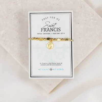MSMH St. Francis Little Saints Bracelet (Gold)