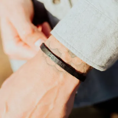 MSMH Garment of Grace Leather Bracelet