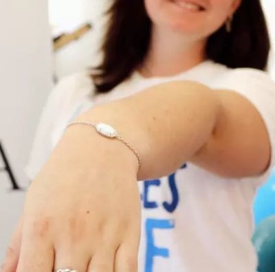 Kendra Scott Elaina Bracelet, Silver/Light Blue Illusion