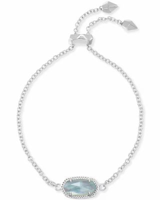 Kendra Scott Elaina Bracelet, Silver/Light Blue Illusion