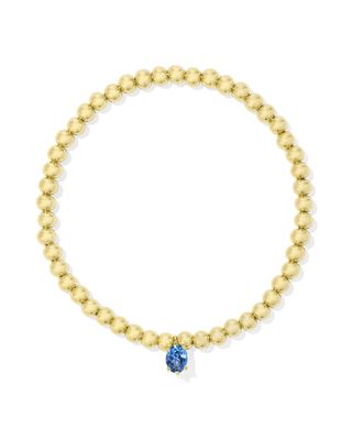 Kendra Scott Cailin Stretch Bracelet, Gold/Blue Violet Crystal