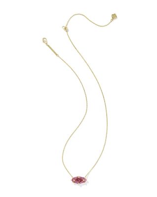 Kendra Scott Lindy Rae Necklace, Gold/Pink Crystal