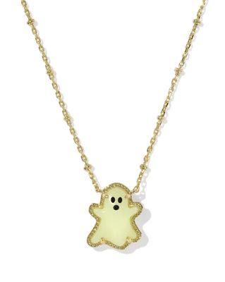Kendra Scott Reversible Ghost Pendant Necklace, Gold