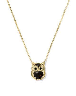 Kendra Scott Reversible Owl Pendant Necklace, Gold