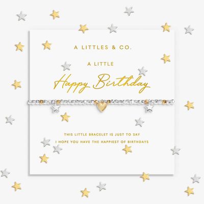 A Little Sparkle Confetti 'Happy Birthday' Bracelet