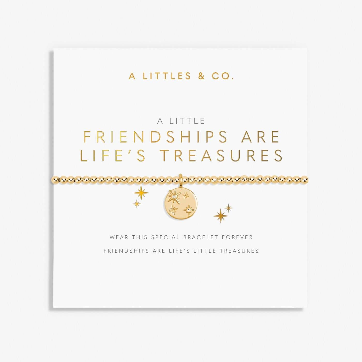 A Little 'Friendships are Life's Treasures' Bracelet