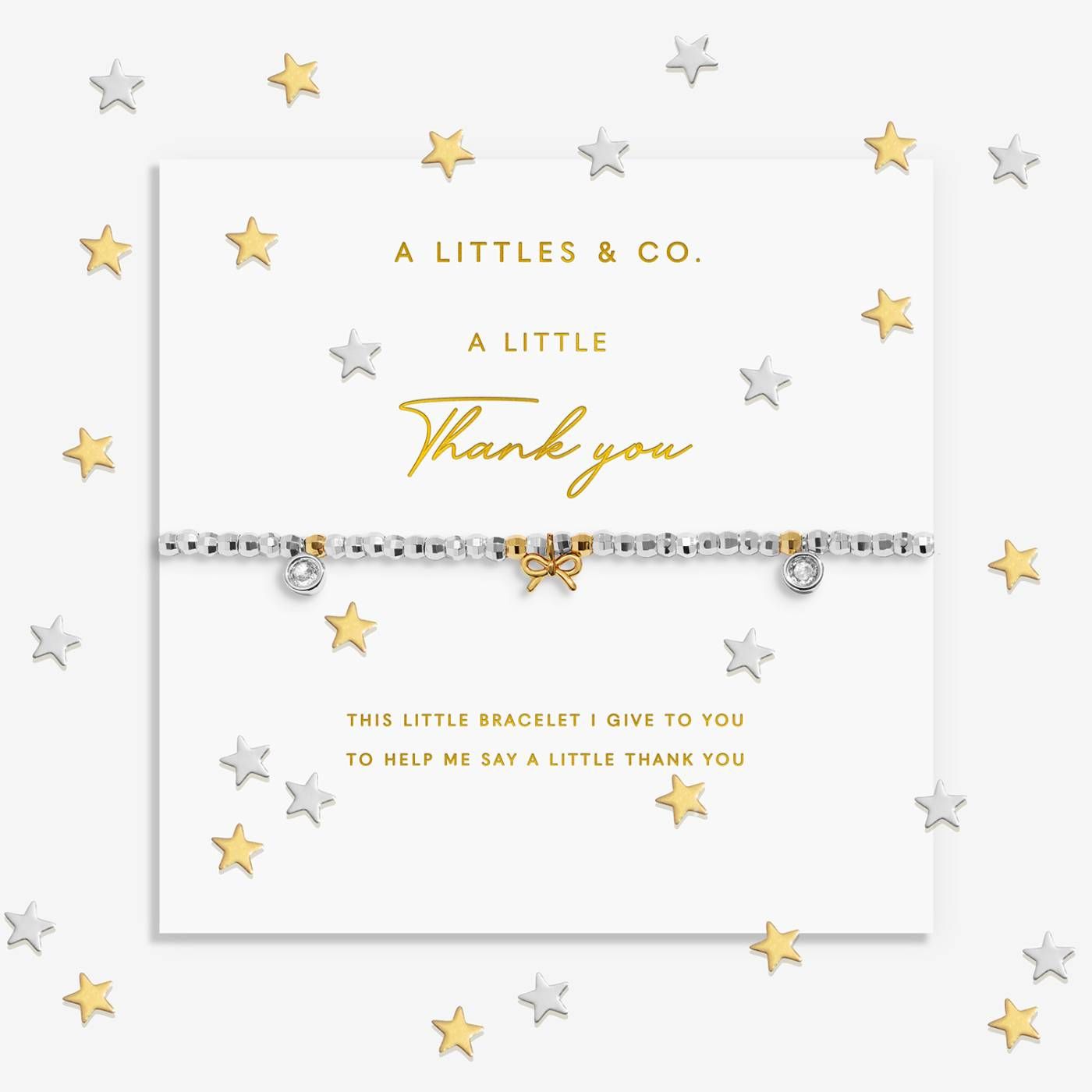 A Little Sparkle Confetti 'Thank You' Bracelet