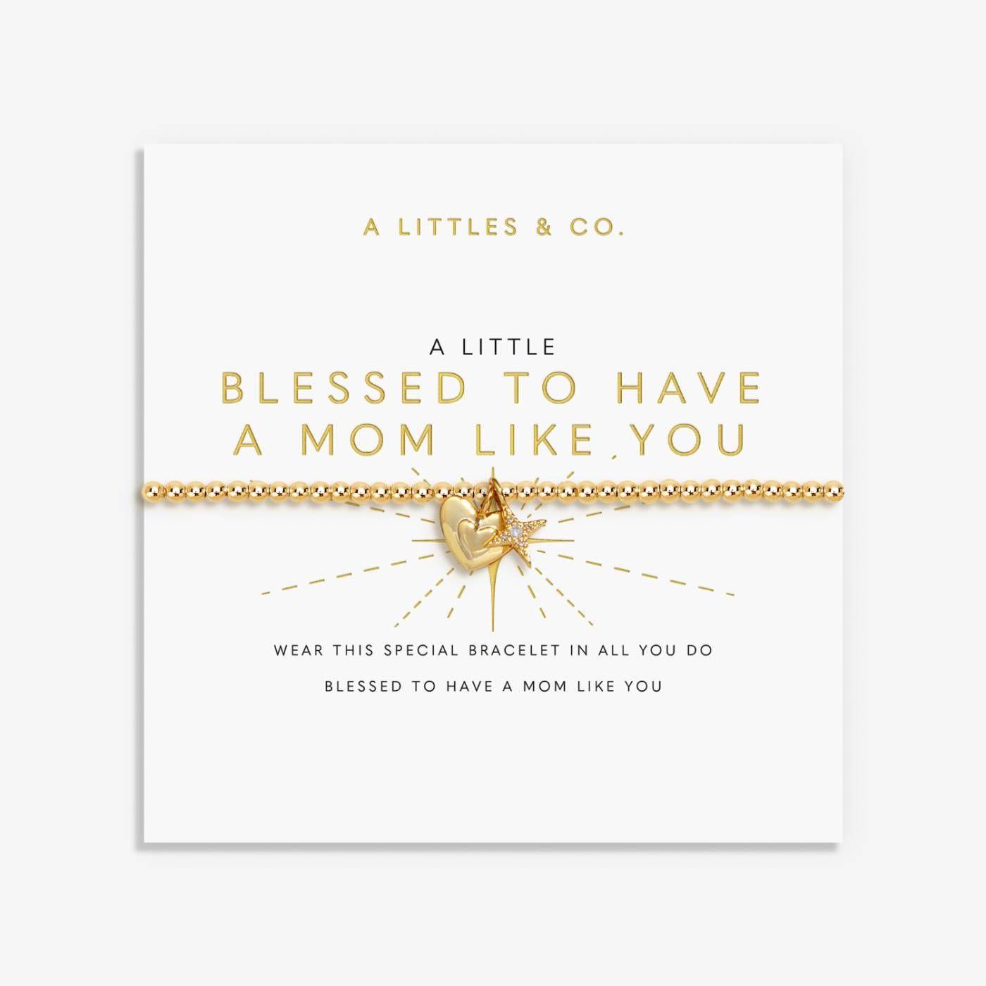 A Little 'Blessed to Have a Mom Like You' Bracelet