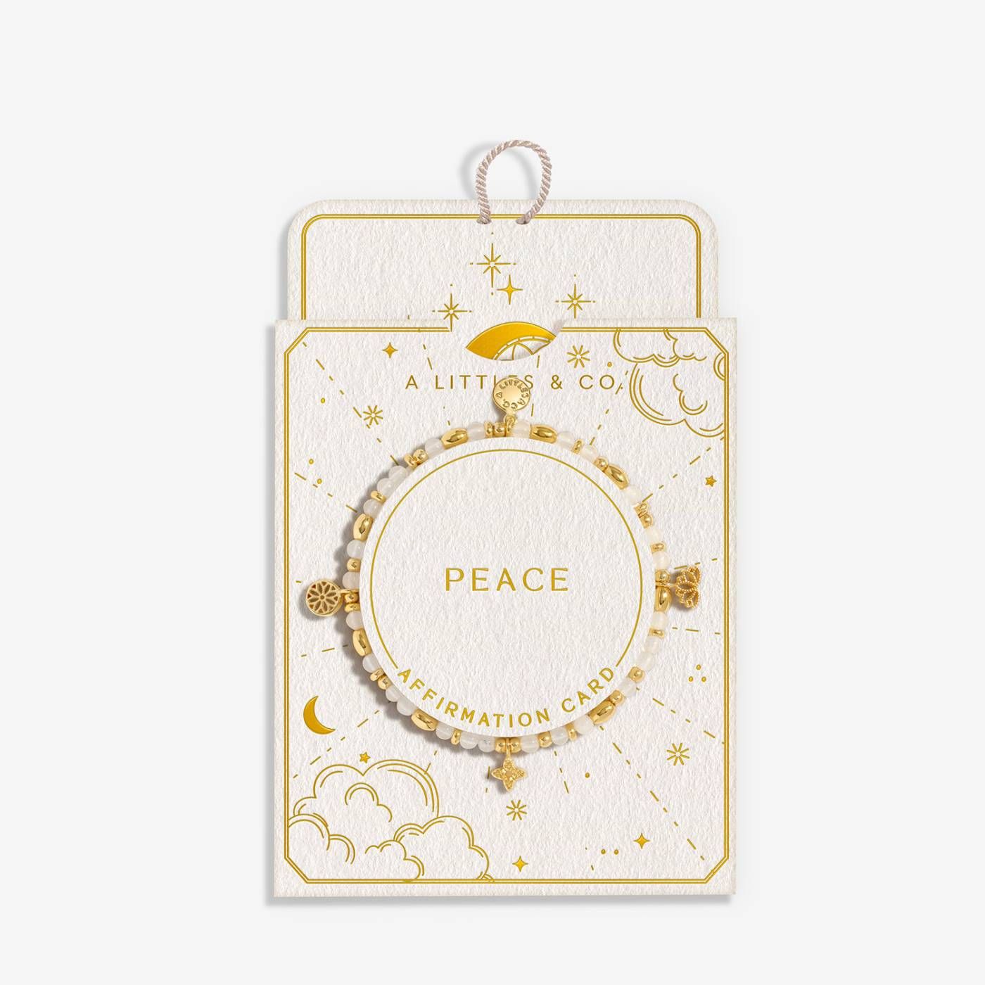 Affirmation Card 'Peace' Bracelet