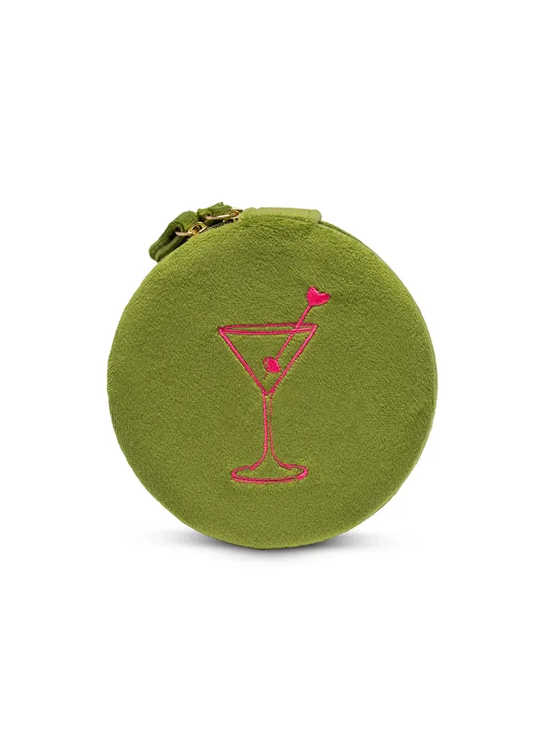 Velvet Jewelry Case, Martini