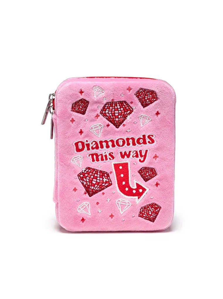 Velvet Jewelry Case, Diamonds this Way