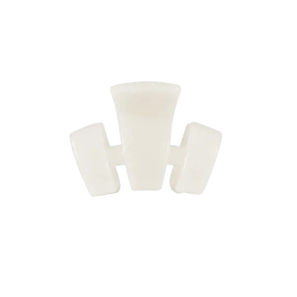 Petite Classic Claw Clip, Coconut White