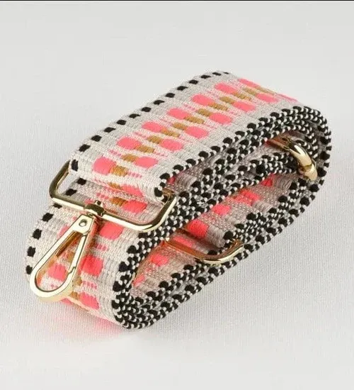 Bag Strap, Coral/Ivory