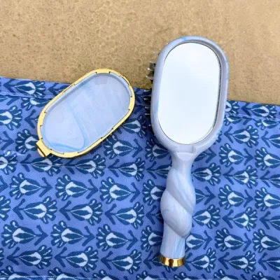 Teleties Mini Boar Bristle Hair Brush, Tide &amp; True