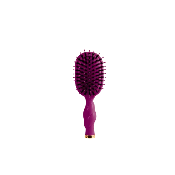 Teleties Mini Boar Bristle Hair Brush, Mulberry