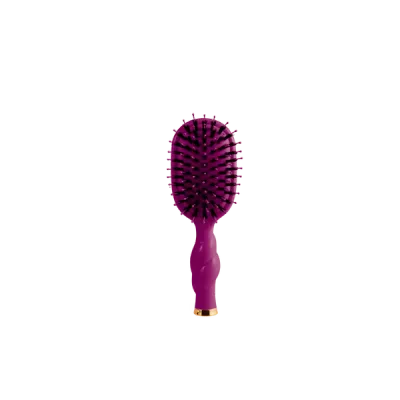 Teleties Mini Boar Bristle Hair Brush, Mulberry