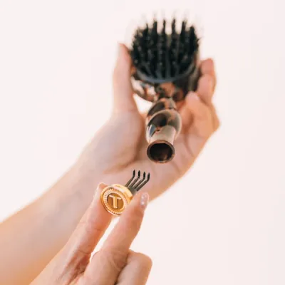 Teleties Mini Boar Bristle Hair Brush, Tortoise