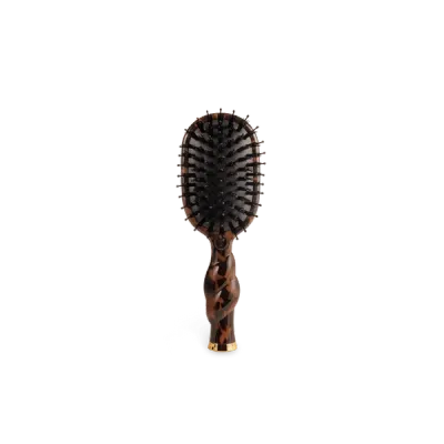 Teleties Mini Boar Bristle Hair Brush, Tortoise