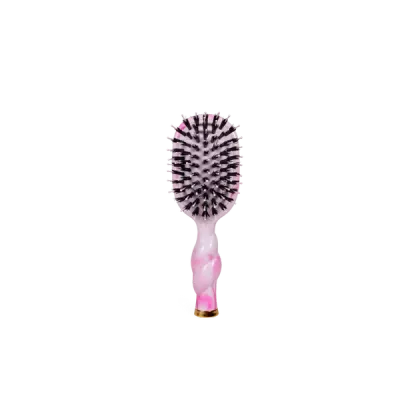 Teleties Mini Boar Bristle Hair Brush, Pinch Me!