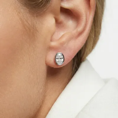 Sif Jakobs Sardinien Ovale Earrings (Silver)