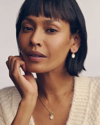 Kendra Scott Daphne Crystal Frame Drop Earrings, Silver/Dark Indigo Illusion