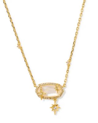 Kendra Scott Elisa Star Necklace, Gold/Crystal Ivory Illusion