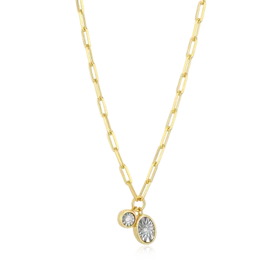 Birthstone Necklace with Lab-Grown Diamonds