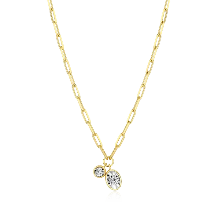 Birthstone Necklace with Lab-Grown Diamonds