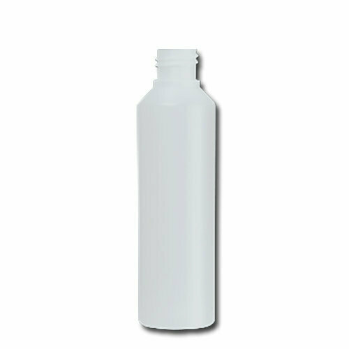HDPE Industrial natural round bottle 250ml 28/410 including cap