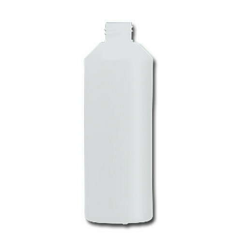 HDPE Industrial natural round bottle 500ml 28/410 including cap