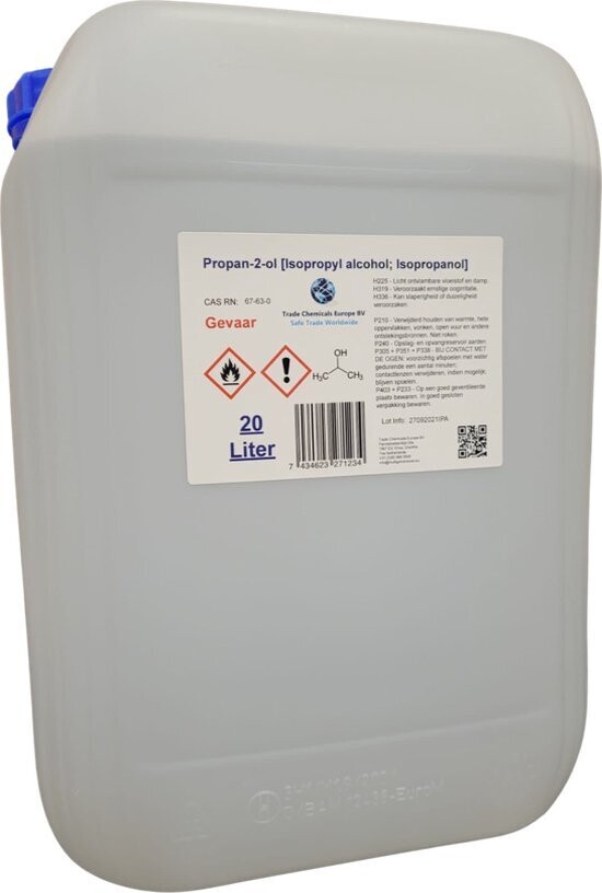 Isopropanol (IPA) - 99.9% pure - 20 Liter Canister