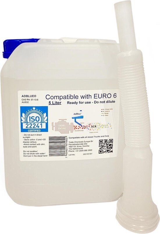 ADBLUE® 5 Liter (INCLUDING SPOUT) For all car brands