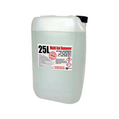 Multi Gel Remover® 4x 25.000 ml Canister + Free 250ml MGR included in every order, limit one per order.